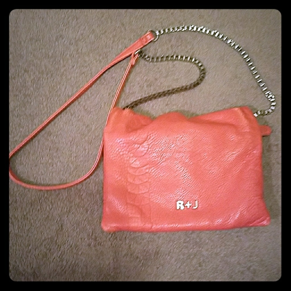 Romeo and Juliet Couture crossbody salmon purse